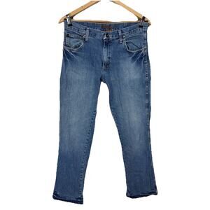 Wrangler Bootcut Men's Jeans Blue Denim Sz 33x36 (34) Cowboy Rancher Rodeo Work